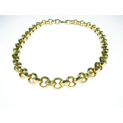 Rolò necklace triangular-section 12mm 44cm
