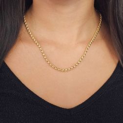 photo of worn Rolò Necklace 4mm 45cm