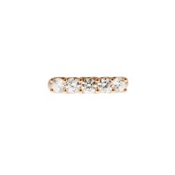 Veretta Suspended Rose Gold Ring with 5 Diamonds 0.20 carats