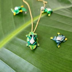 Frog Pendant with Diamonds