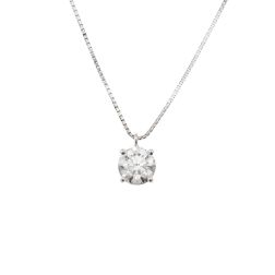 Light Point Solitaire 0.70ct/0.80ct Diamond Venetian Necklace
