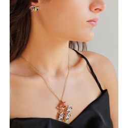 Photo of worn Three fish Aquarius pendant