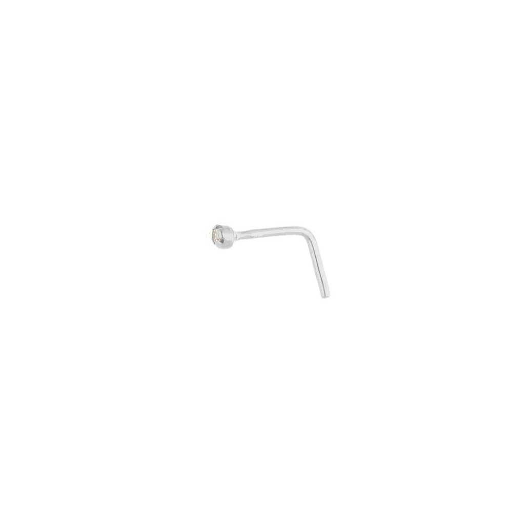 Piercing Nasino oro bianco con Diamante