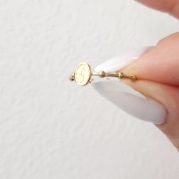 Yellow Gold Holy Mary Rosary Ring