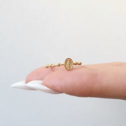 Anello Rosario Madonnina Oro Giallo