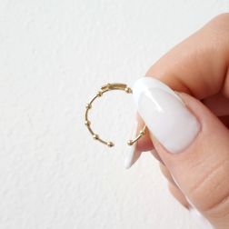 Anello Rosario Croce Oro Giallo
