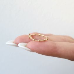 Anello Rosario Croce Oro Giallo