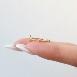 Anello Rosario Croce Oro Giallo