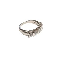Veretta Suspended 5 Diamanti Centro 0.37ct e 4 da 0.30/031ct
