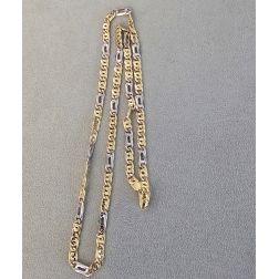 Two-tone Figaro Necklace x 5,20mm