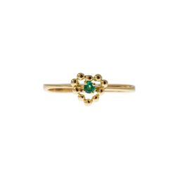 Anello Solitario Easy Love Smeraldo Oro Giallo