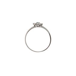 Anello Solitario Easy Love Diamante Blu Oro Bianco