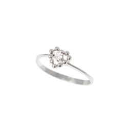 Easy Love Diamond White Gold Solitaire Ring