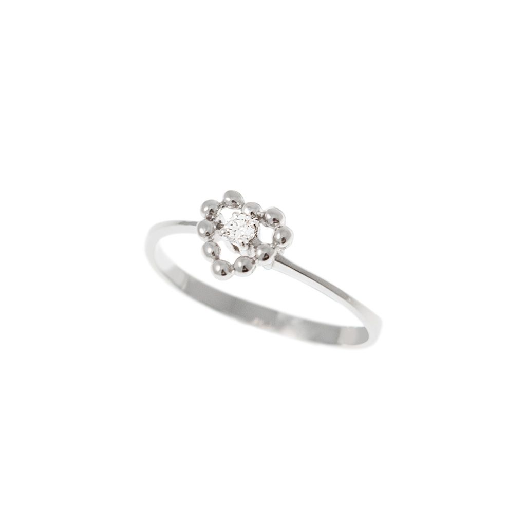 Anello Solitario Easy Love Diamante Oro Bianco