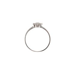 Easy Square Diamond White Gold Solitaire Ring