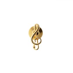 Spilla Chiave di Violino oro giallo