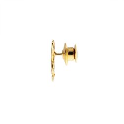 Treble clef brooch in yellow gold