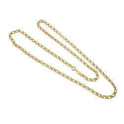 Collana maglia Accoppiata 50cm x 3.20mm - Chiusura occhiello a molla