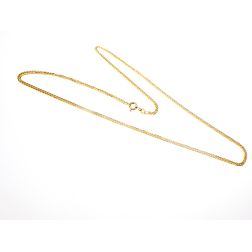 Collana spiga quadrata oro giallo 18kt
