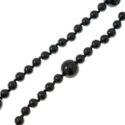 Black Onix 16.5mm - 8.5mm Spheres 170cm Long Necklace