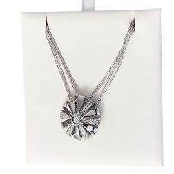 Collana Blossom in Oro Bianco 18kt con Diamanti