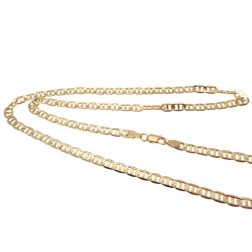 Collana Traversino 50cm x 4.30mm Oro Giallo