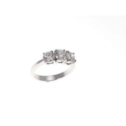 Anello Trilogy Basic 1,64 ct certificati GIA