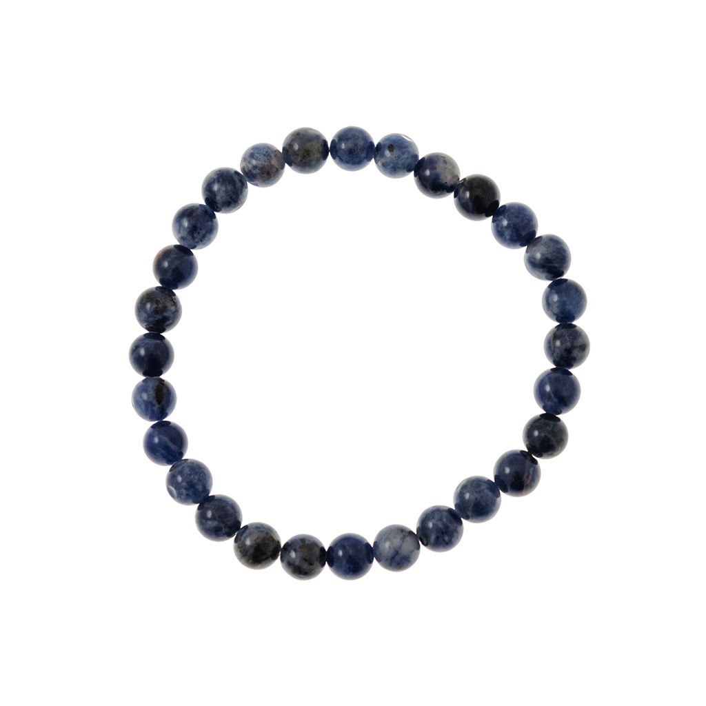 Bracciale Elastico interno con sfere 6.50mm Lapislazzuli