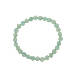 Elastic bracelet with 6.50mm Green Aventurine beads