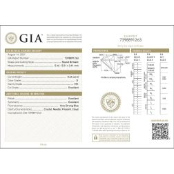 Anello Trilogy Basic 1,64 ct certificati GIA