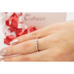 Photo of worn Ring Trilogy Basic 0,30ct