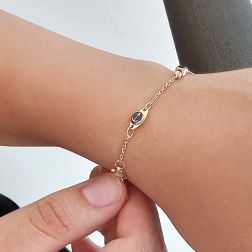 Bracciale Bandierine Nautiche smaltate foto indossata