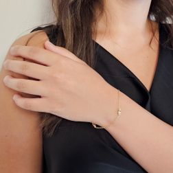 Bracciale Bandierine Nautiche smaltate foto indossata