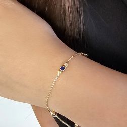 photo of worn Enameled Nautical Flag Bracelet