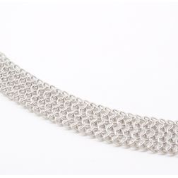 Magnificent White Gold Necklace 14mm