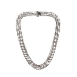 Collana Magnificent oro bianco x14mm