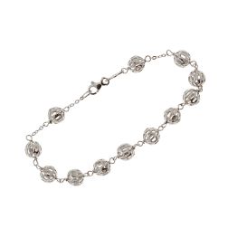 Bracelet with pierced spherical details