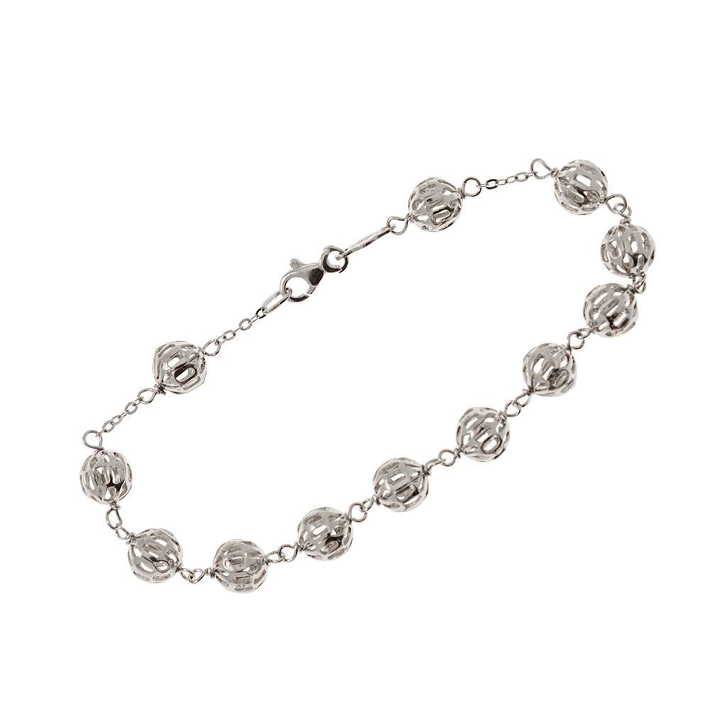 Bracelet with pierced spherical details