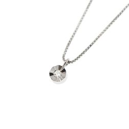 Faceted Circle Light Point Necklace 0.012ct - 3.30mm