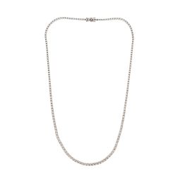 Scalar Diamond Tennis 40cm Necklace White Gold