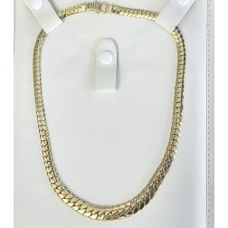 10mm - 6mm ‘Cobra’ scaled 44cm necklace