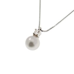 5.5mm Akoya Pearl Necklace with a 0.027ct Diamond