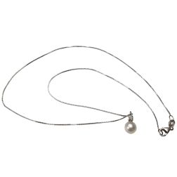 6.5mm Akoya Pearl Necklace with a 0.036ct Diamond