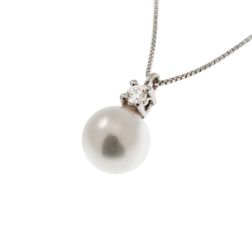 Collana Perla Akoya 7mm con Diamante 0.041ct