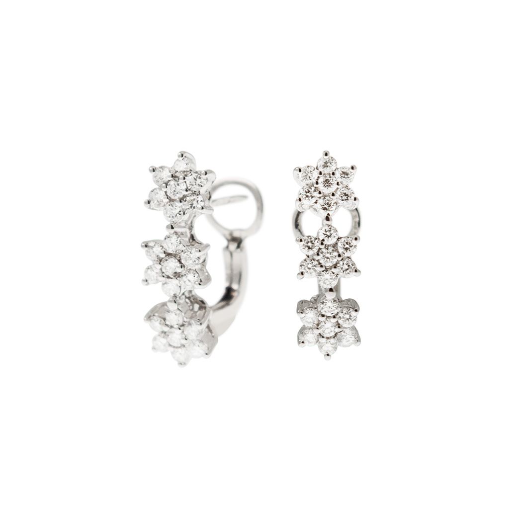 Trilogy Sparkling Flowers Earrings