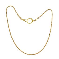 Catena Orologio e Girocollo 45cm in Oro Giallo