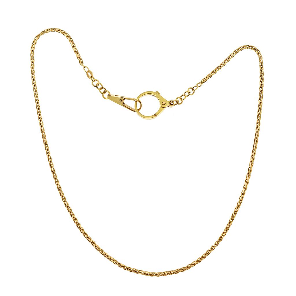 Yellow Gold Watch chain and necklace 45cm