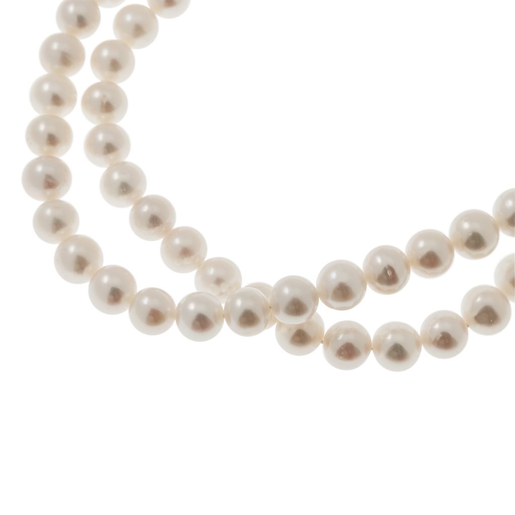 Collana Lunga 79cm Perle Bianche senza chiusura