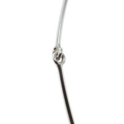 Girocollo Rigido con snodi spessore 1mm Oro Bianco