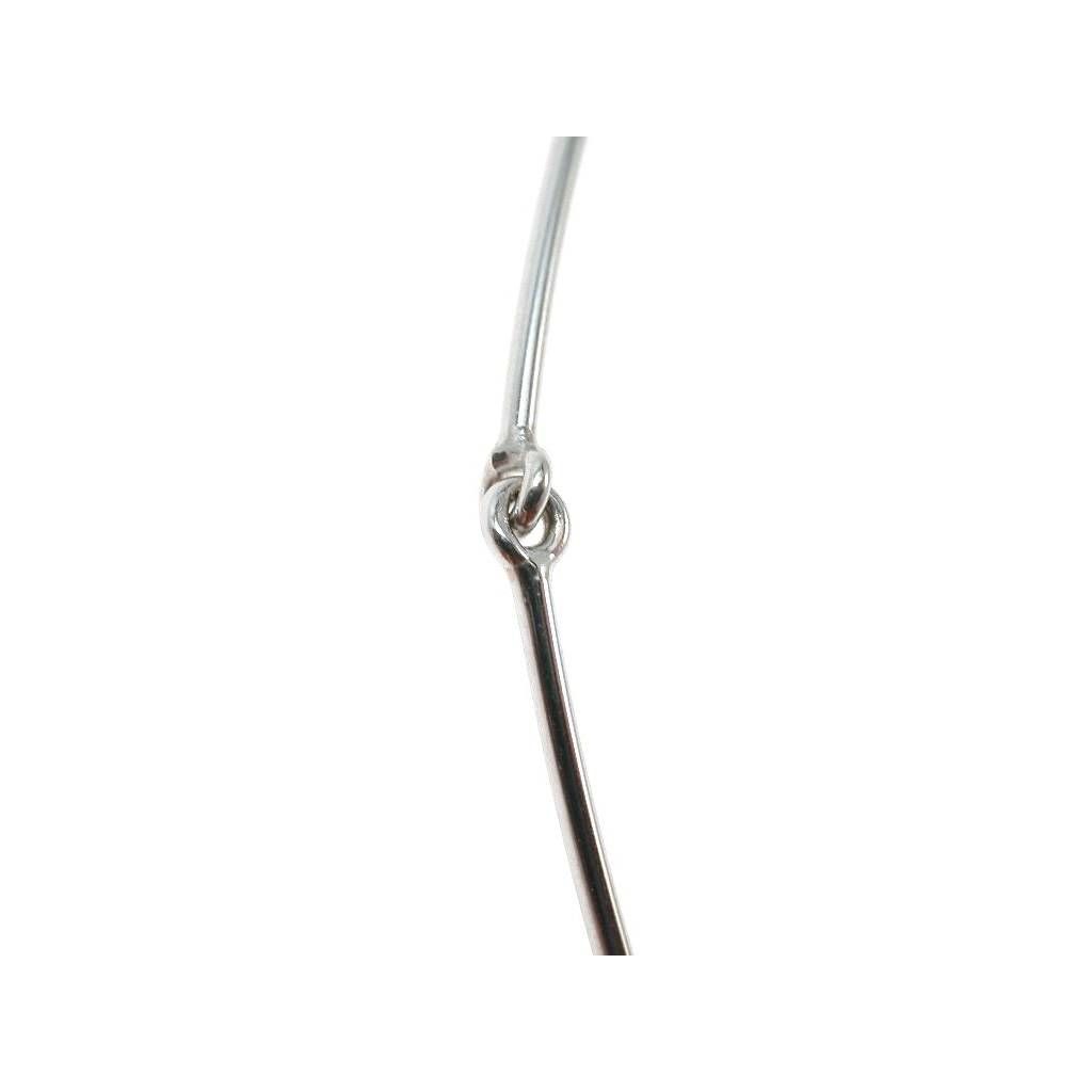 Rigid 18kt white gold necklace
